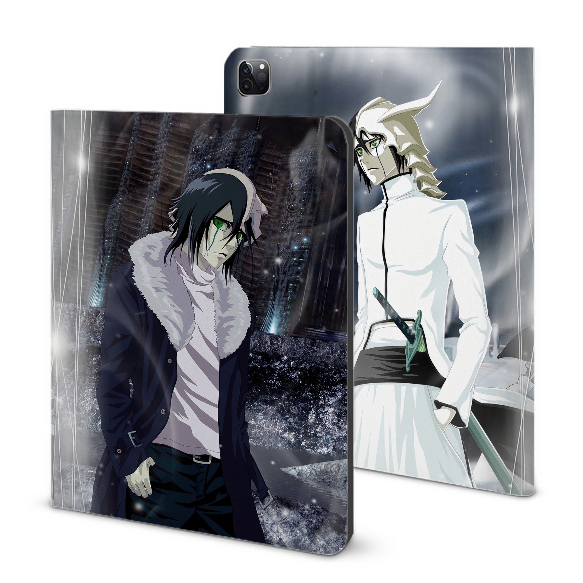 （画像用） ブリーチ BLEACH IPad ケース ブック型 PUレザー TPU 耐衝撃 軽量 薄型 ペン収納なし 全面保護 IPad 各モデル対応